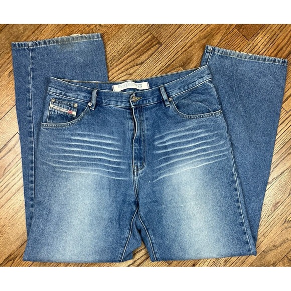 Diesel Industry Zatiny Regular Bootcut Men's Jeans Sz 38x32 Light Blue Wash